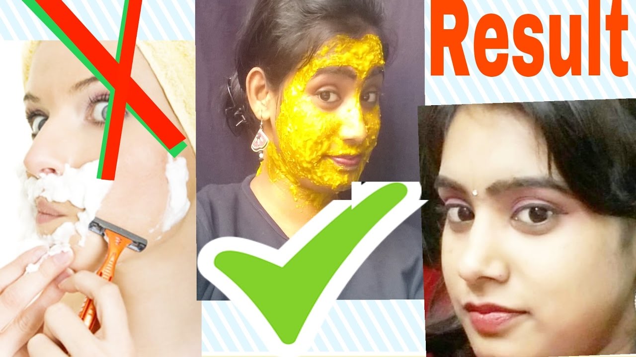 DIY Facial Hair Removal Face Mask 5 Minutes YouTube