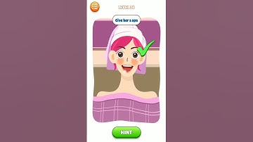 Brain Story Tricky Puzzle Level 36: Give Her Spa(Android,iOS) Gameplay Funny #shorts