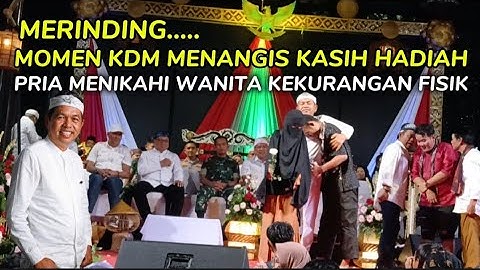 MERINDING ‼️ MOMEN KDM KASIH HADIAH PRIA MENIKAHI WANITA KEKURANGAN FISIK DENGAN TULUS