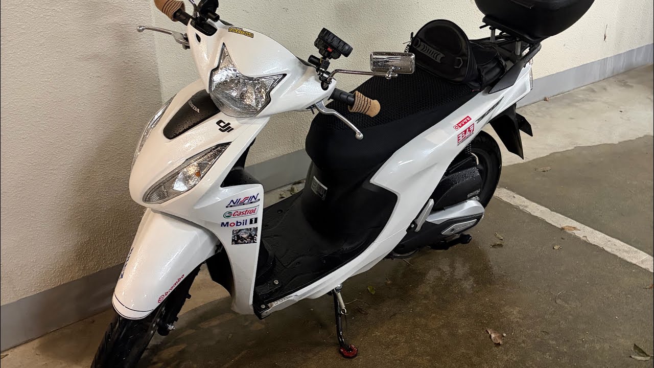 Dio110:雨の中を走る