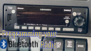 Connecting your phone to your Bluetooth Delphi radio - The Kenworth Guy