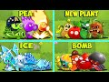 Random 4 Team NEW PLANT x PEA x ICE x BOMB  - Who Will Win? - PVz 2 Team Plant Battlez