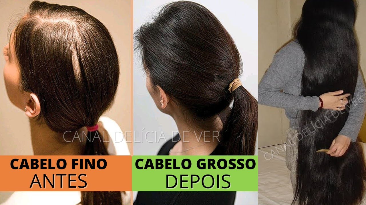 Aplique isso e seu cabelo FINO ficará GROSSO, longo e forte em apenas 5 ...
