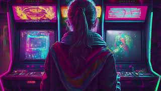 80s Cyberpunk, Pop, Rock, Synthwave Music Mix with 4K Arcade Background