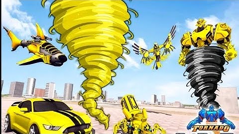 Tornado Robot Transformation || Robot Car Shooting Game || LA LA GAMES