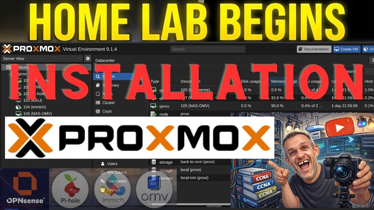 Proxmox VE 9 Installation Step-by-Step | Bootable USB, BIOS, Network ...