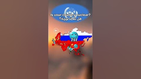 Is your country nuclear?|#mapping #mapper #nukes #history #asia #europe #geography #maps#duet