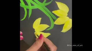 How to paint DAFFODILS / Spring March birth flower / Beginners easy step by step acrylic tutorial Paint Your Birth Flower March Daffodil