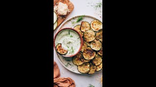 Baked Zucchini Slices with Vegan "Parmesan" | Minimalist Baker Recipes
