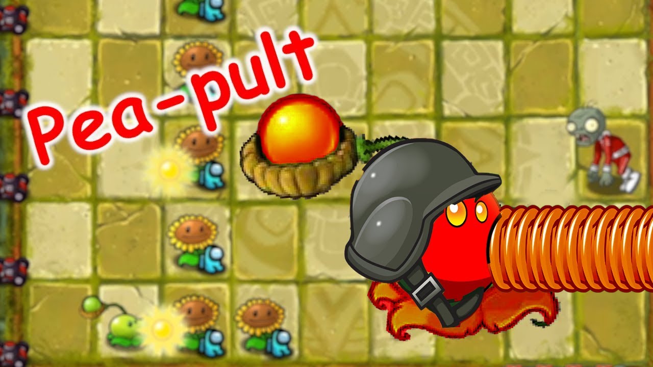 🎯 pea pult! new pvz plant! pvz mod PVZ PLUS Plants vs zombies 