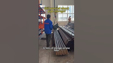 Heavy duty pipe storage racks /Roll out cantilever racking system #lasercutting #storagesolutions