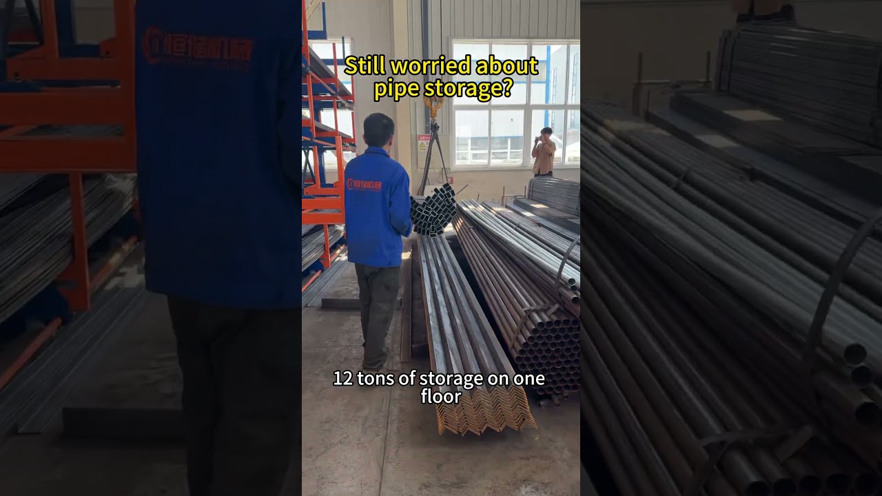 Heavy duty pipe storage racks /Roll out cantilever racking system 