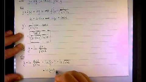 Derivative of Logarithmic Functions: Examples 2 and 3.mp4