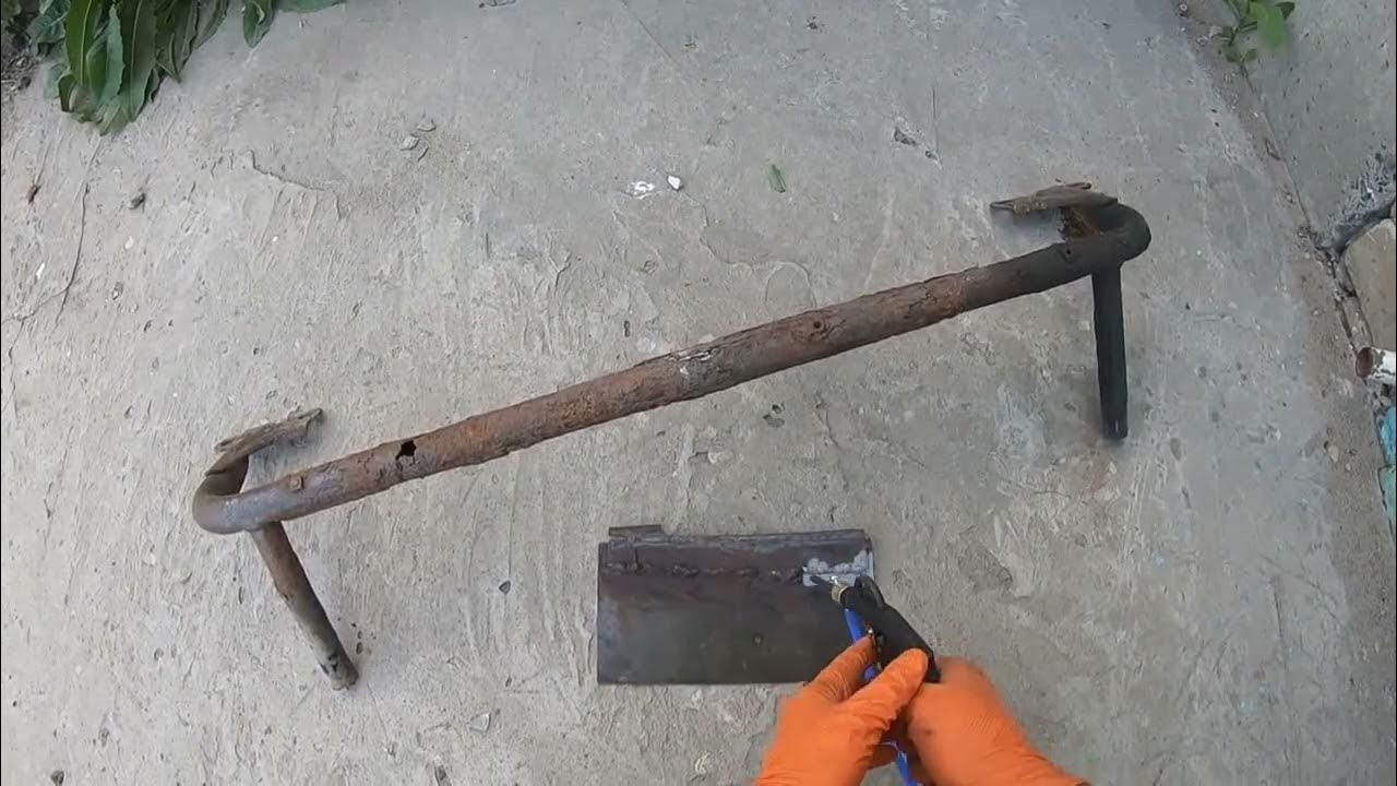 Мини пескоструй SandJet, работа с небольшим компрессором. - YouTube