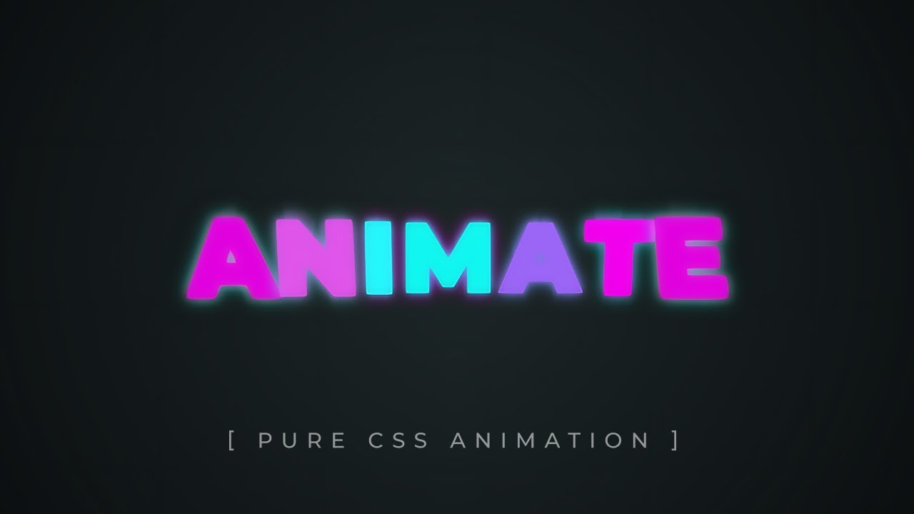 Amazing Glowing Text Animation | CSS Animation Tutorial - YouTube