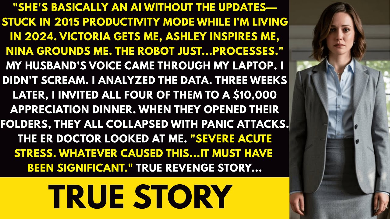 My Husband Called Me a Robot for Not Being Like His VP Lover—By Dinner, Their Success Club Ended...