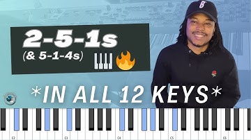 2-5-1 (and 5-1-4) Breakdown in ALL 12 KEYS || Piano Tutorial