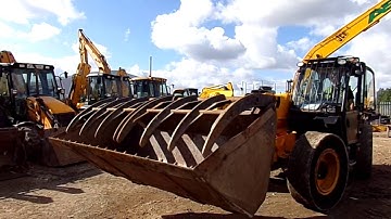FOR SALE: JCB LOADALL WASTE BUCKET WITH TOP CLAMPS