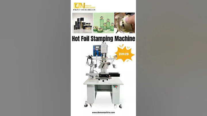 🔥Round Cosmetic Glass Bottle Precision Hot Foil Stamping Machine |  DEMA Machine