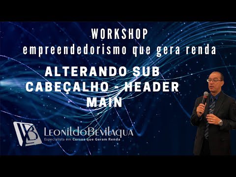 11   Alterando sub cabeçalho   Header Main
