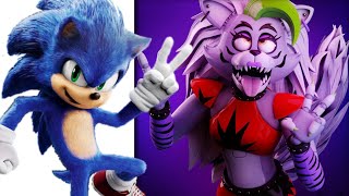 Clic Sonic Roxanne Wolf Fighting Dancing Meme Clic Sonic Roxy ??? Fnf Music Animation