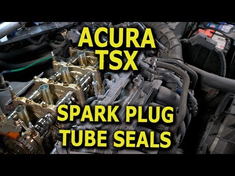 Acura TSX Spark Plug Tube Seals & Valve Cover Gasket replacement DIY