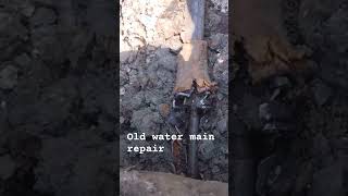 Pipe bursting 1️⃣ Old Repair 0️⃣ #pipebursting #construction #jobsite