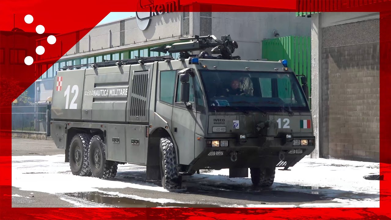 Maxi-incendio nel novarese, mezzo aeroportuale Aeronautica Militare interviene a San Pietro Mosezzo