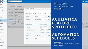 Acumatica Feature Spotlight: Automation Schedules