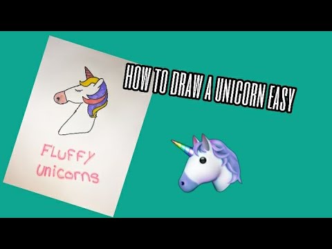 How to draw a unicorn easy - YouTube
