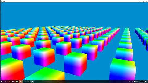 OpenGL Instance Rendering Test  C++