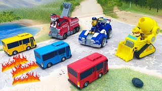 Мультики про машинки с игрушками Щенячий Патруль автобус Тайо для детей новые серии.
