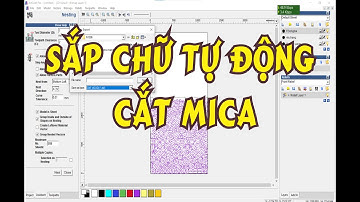 Sắp chữ tự động cắt mica