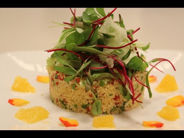 Couscous And Mixed Vegetable Salad With Orange Vin