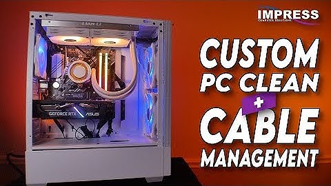 How to do correct cable management and cleaning on a custom build PC - Impress Computers Houston TX