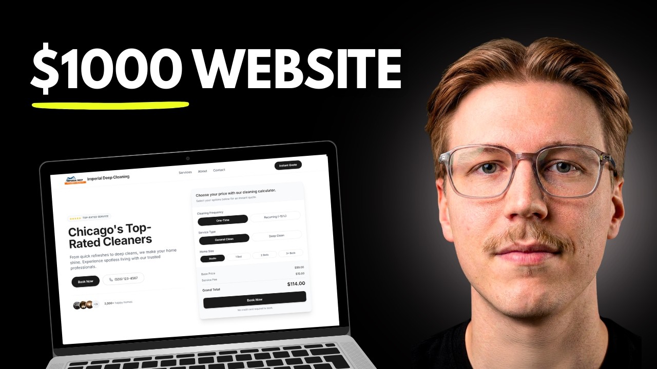 How I Build and Sell $1,000+ Websites in Minute with AI (Gemini 3.1 ...