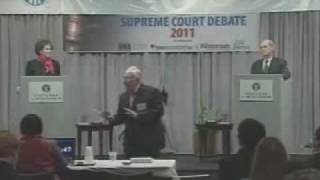 Wisconsin Supreme Court Debate - David Prosser and JoAnne Kloppenburg