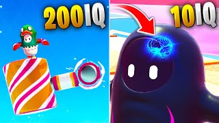 200 IQ vs 10 IQ COMPILATION - Fall Guys