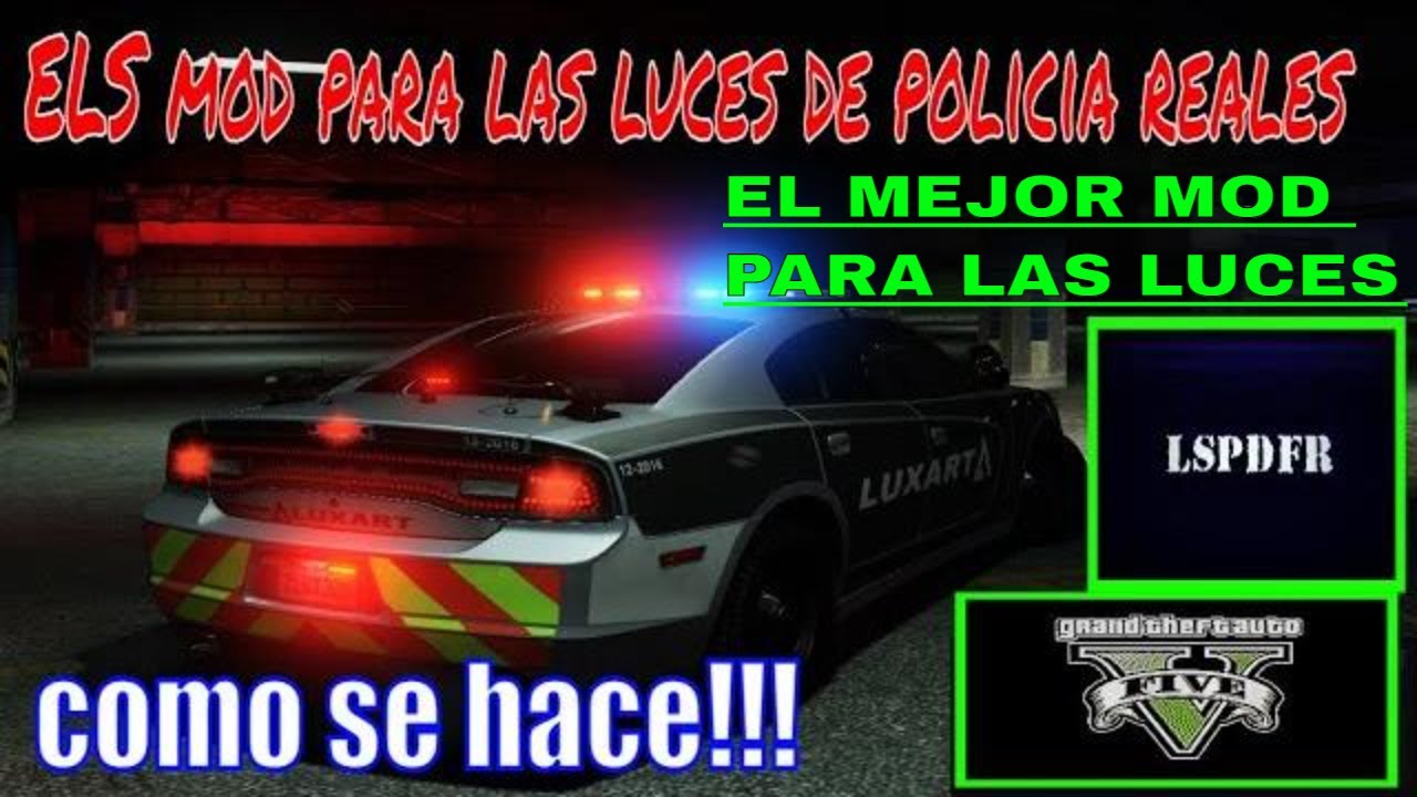 GTA 5 Como instalar luces de policia ELS ELS Como se instala como