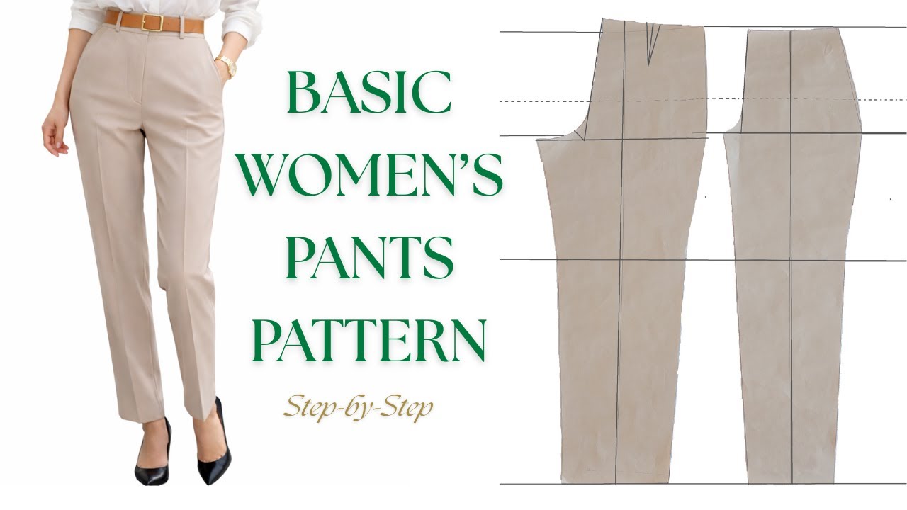Построение базовой выкройки женских брюк (классические брюки) | Урок шитья для начинающих