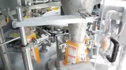 bag giving packaging systems with multihead weigher for frozen dumpling