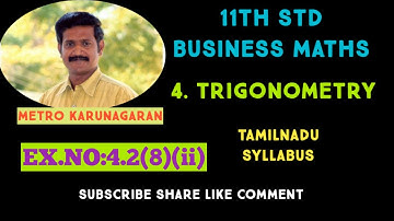 11th Std BM Ex.4.2(8)(ii) tan4Atan3AtanA+ tan3A+ tanA- tan4A= 0