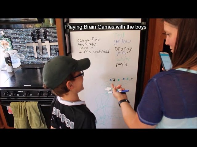 Roadschool Life | Brain games, boys learning colors