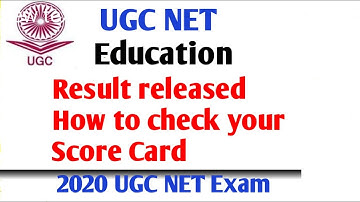UGC NET 2020 Result Released|How to check your UGC NET score card