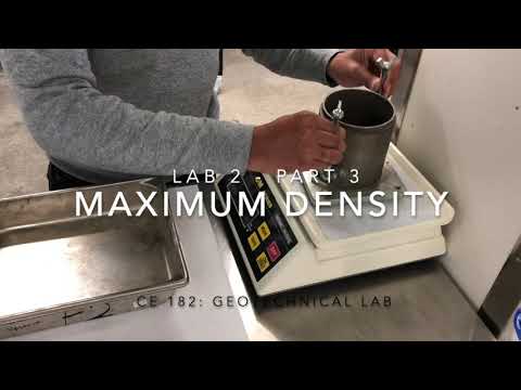 Lab 2 - Dry Density (Minimum and Maximum Density)