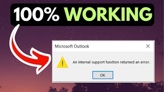 Famous An Internal Support Function Returned An Error in Microsoft Outlook on Windows 11 FIXED Wealth