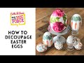 DIY Decoupaged Easter Eggs