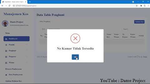Aplikasi Manajemen Kos berbasis Web - Laravel || Sistem Manajemen
