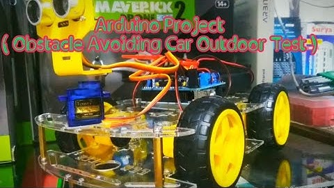 Mobil - Mobilan dengan Sensor Halangan ( Arduino Project )