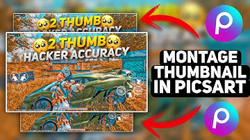 bgmi montage thumbnail kaise banaen || how to make montage thumbnail in picsart